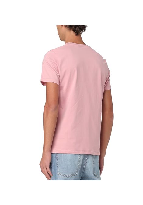 T-shirt Dondup uomo US198JF0309U IT3 Rosa girocollo regular logo cotone DONDUP | T-shirt | US198JF0309U IT3533